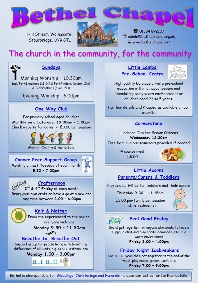 Bethel Weekly Activities 8